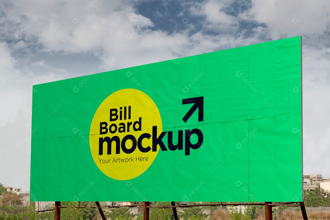 Mockup Placa De Outdoor PSD Editável