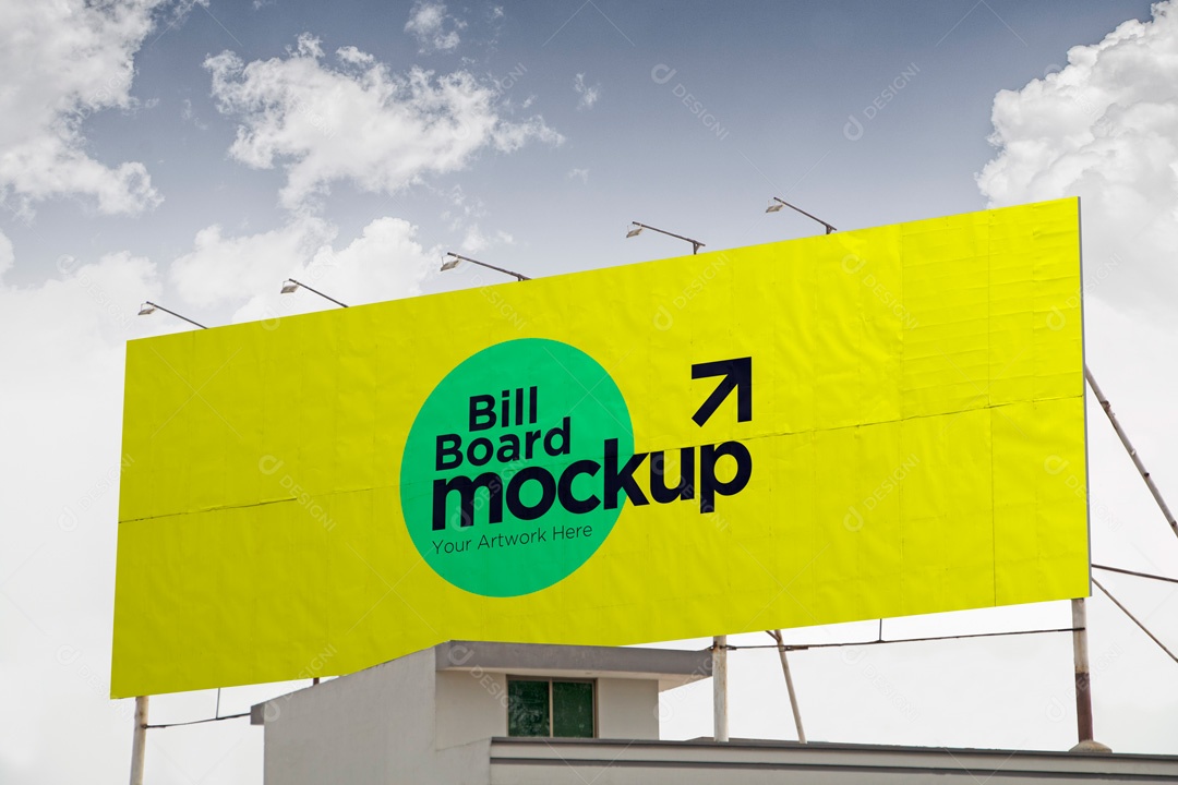 Mockup Placa De Outdoor PSD Editável