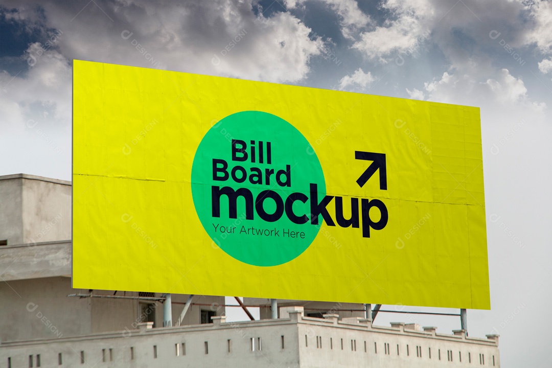 Mockup Placa De Outdoor PSD Editável