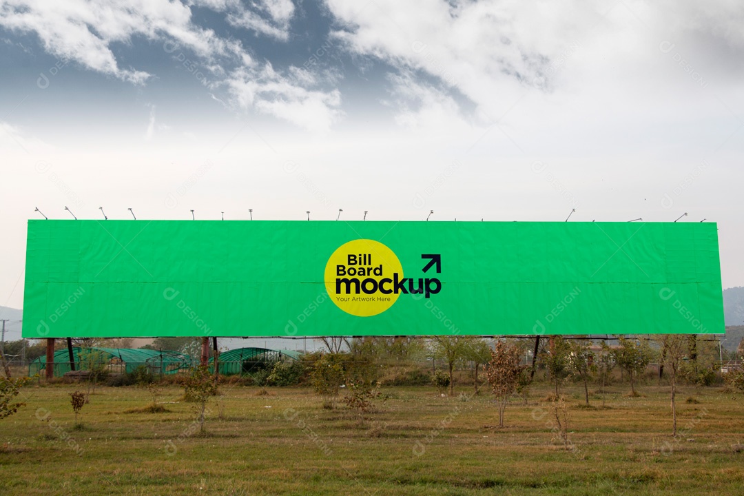 Mockup Placa De Outdoor PSD Editável