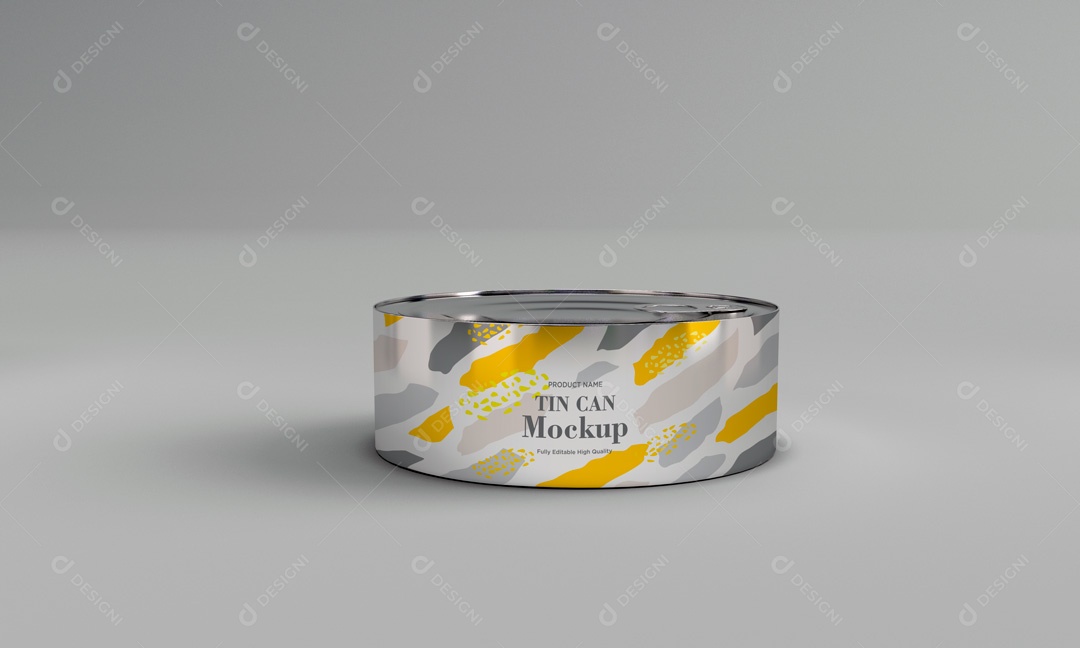 Mockup De Latas PSD Editável