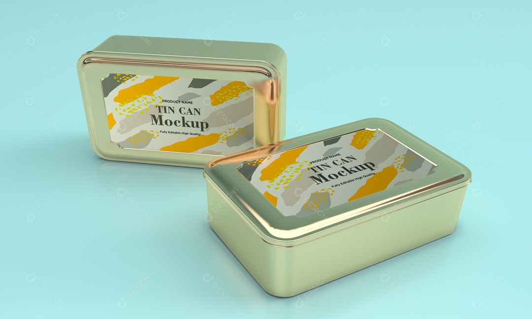 Mockup Latas PSD Editável