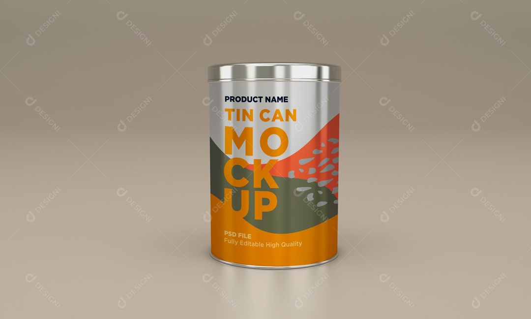 Mockup De Lata PSD Editável