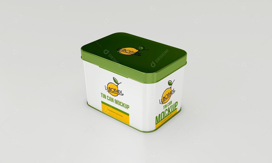 Mockup Lata De Limonadda PSD Editável