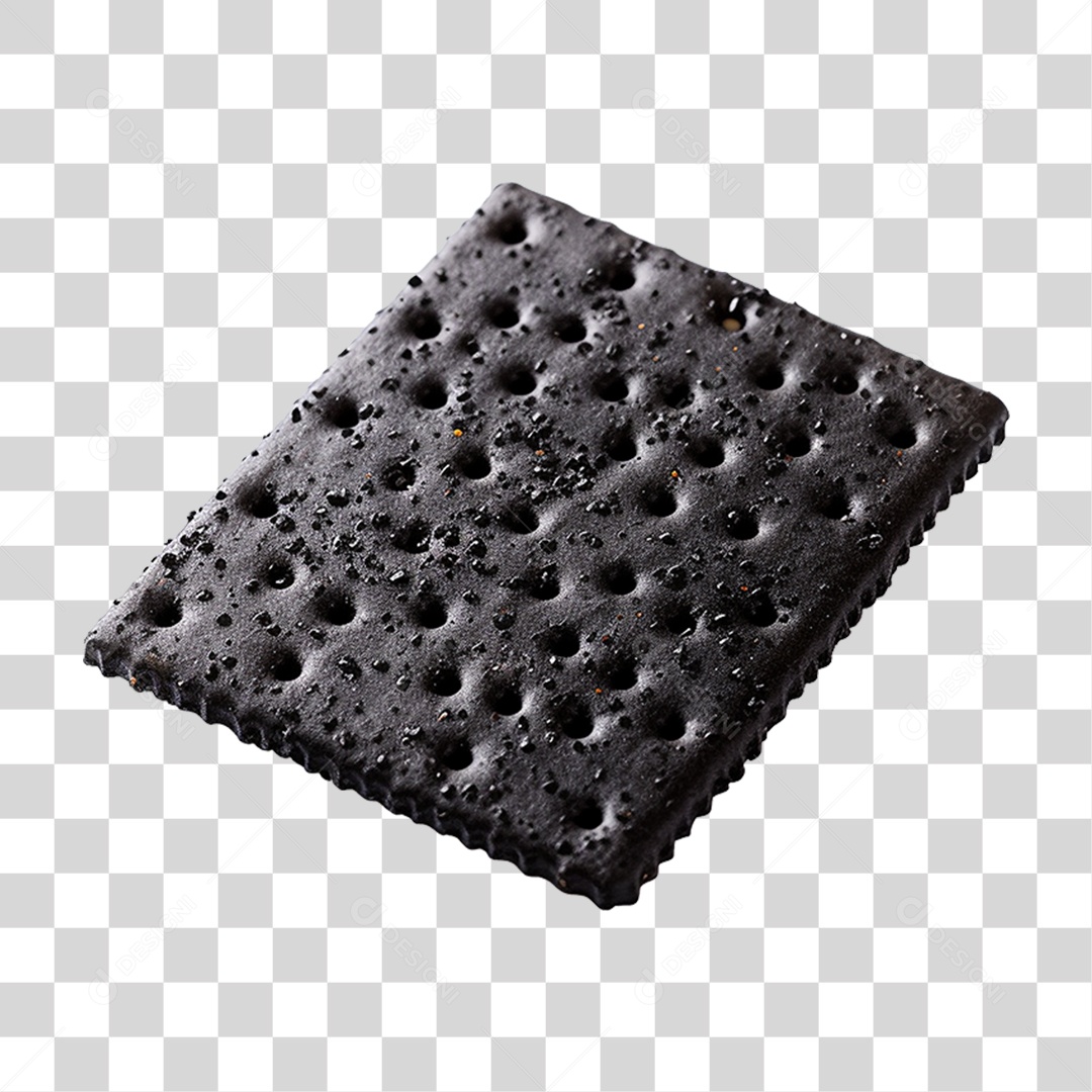 Biscoito Bolacha Cracker Preta PNG Transparente