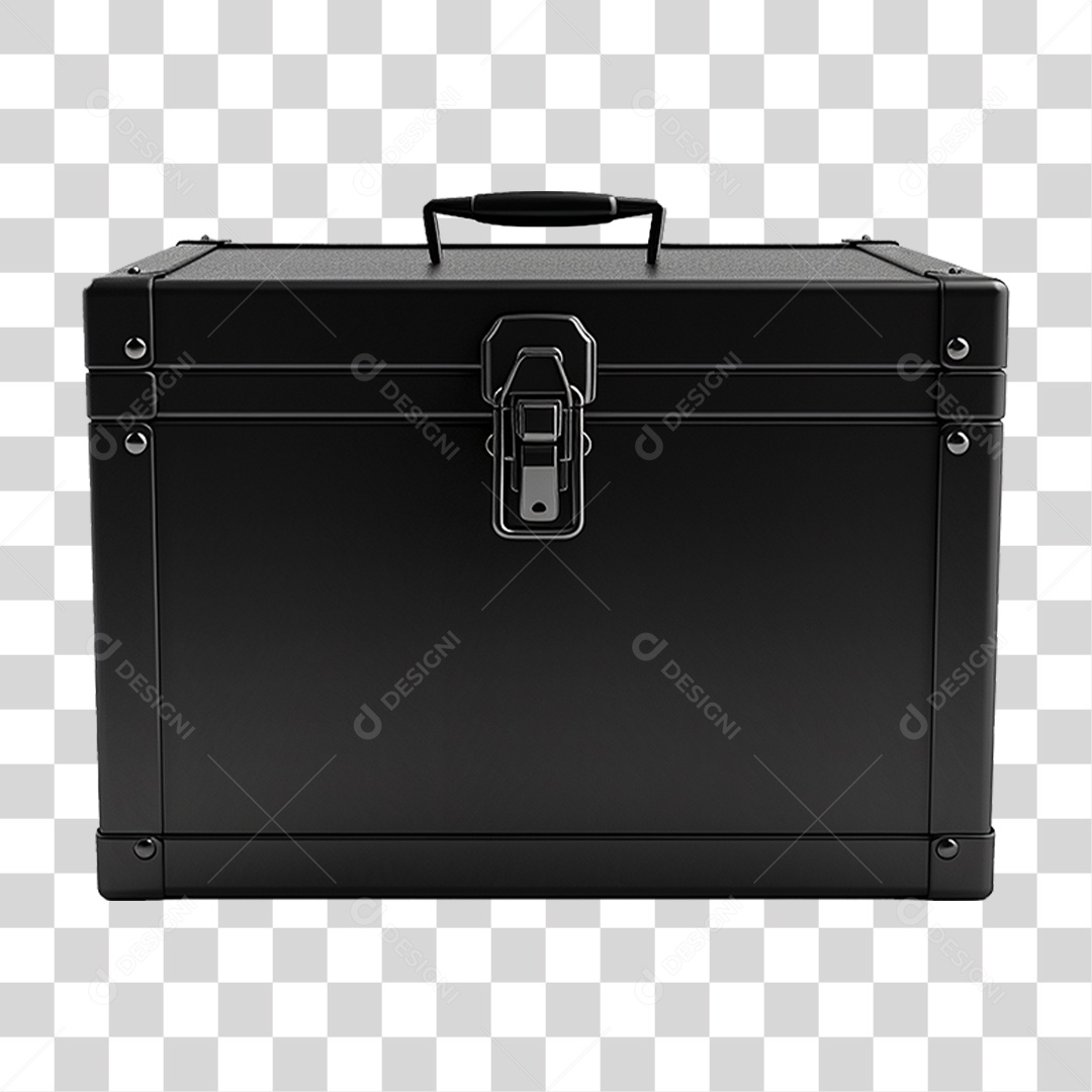 Caixa Preta de Metal PNG Transparente