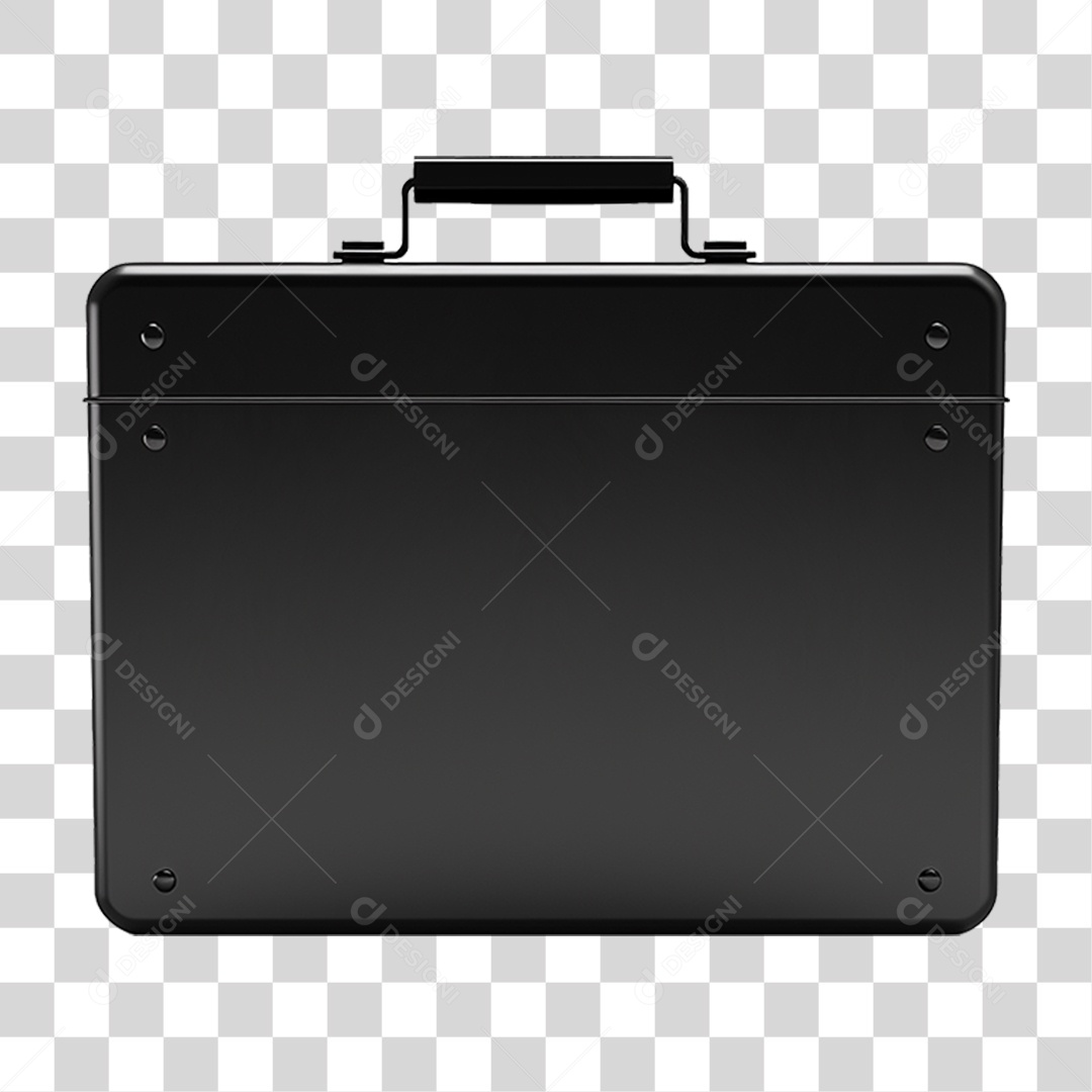 Caixa Preta de Metal PNG Transparente