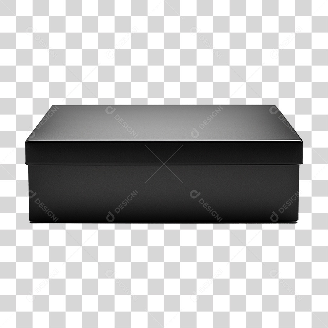 Caixa Preta de Metal PNG Transparente