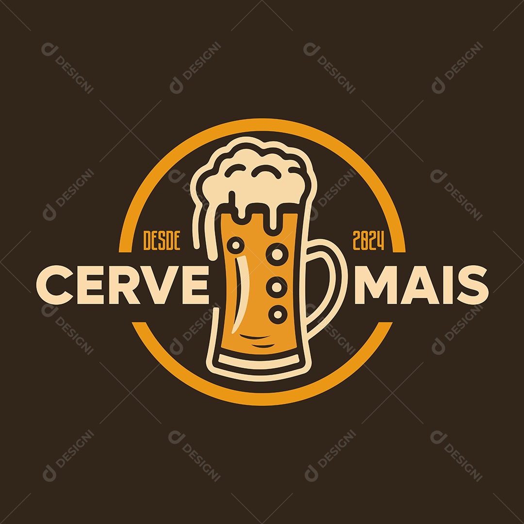 Modelo de Logo de Bar e Distribuidora Vetor EPS Editável