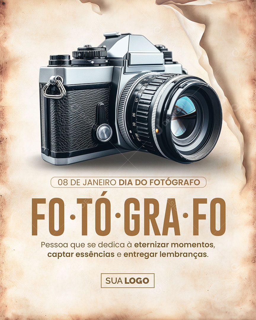 Dia Do Fotógrafo 08 De Janeiro Pessoa que se Dedica a Eternizar Momentos Social Media PSD Editável