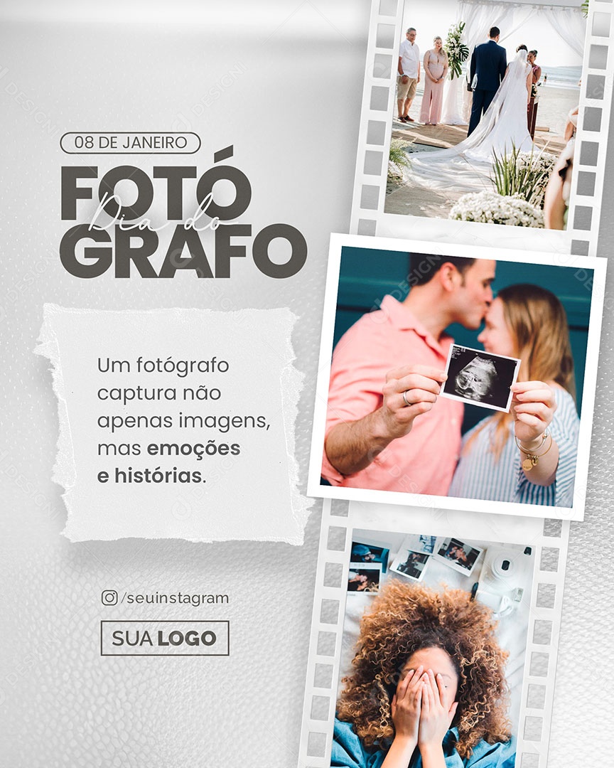 Dia Do Fotógrafo 08 De Janeiro Captura não Apenas Imagens Social Media PSD Editável