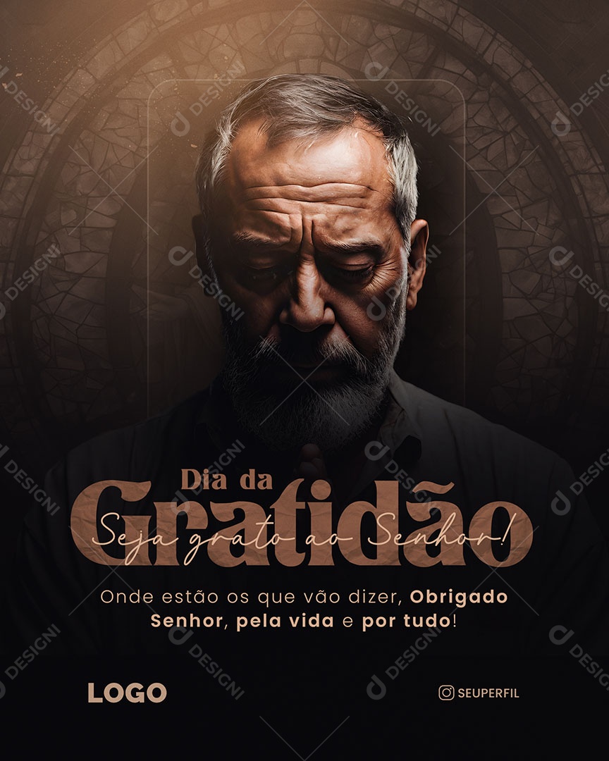 Dia da Gratidão 06 de Janeiro Seja Grato ao Senhor Social Media PSD Editável