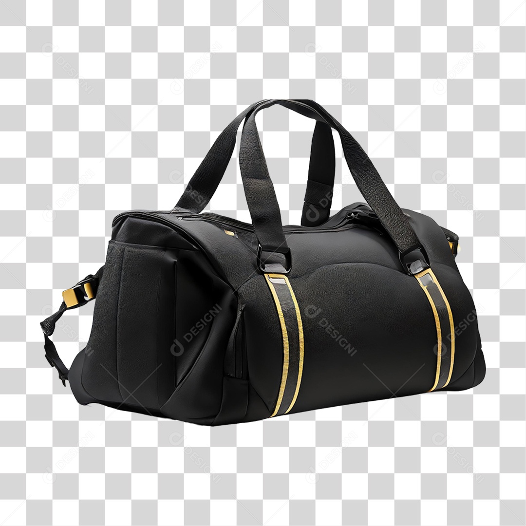 Bolsa Esportiva Preta PNG Transparente