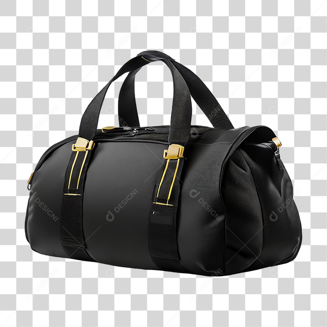 Bolsa Esportiva Preta PNG Transparente
