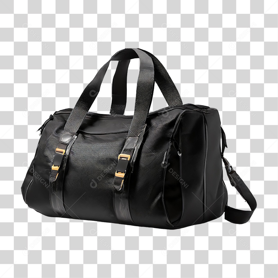 Bolsa Esportiva Preta PNG Transparente