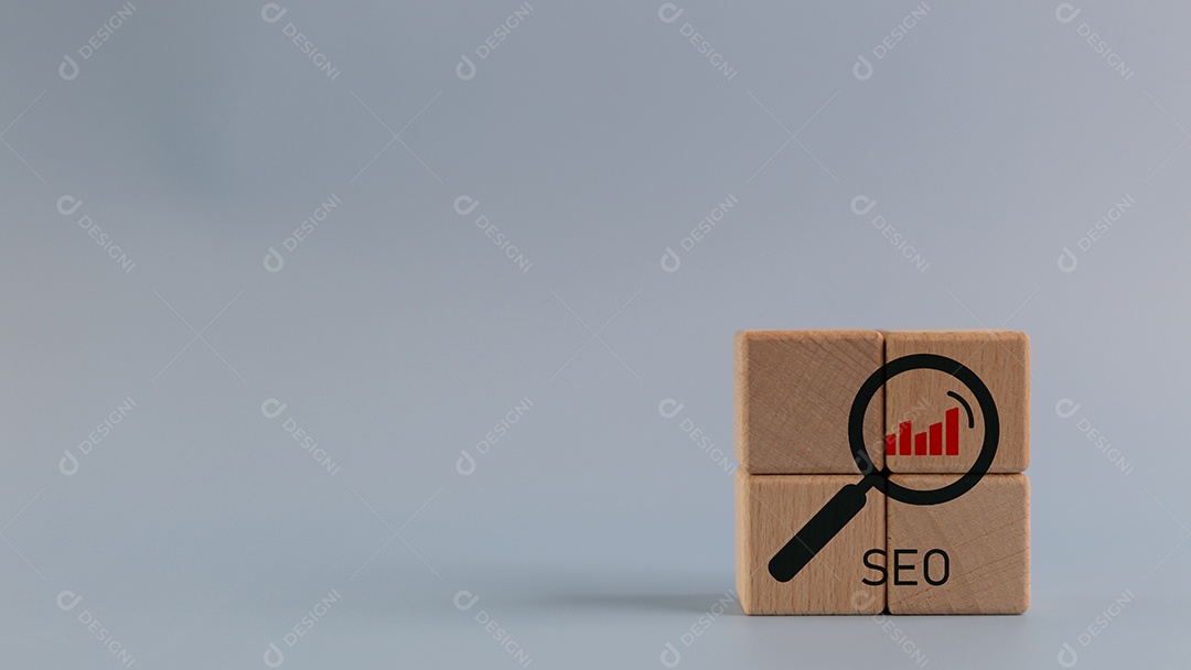 Blocos de madeira sobre fundo isolado