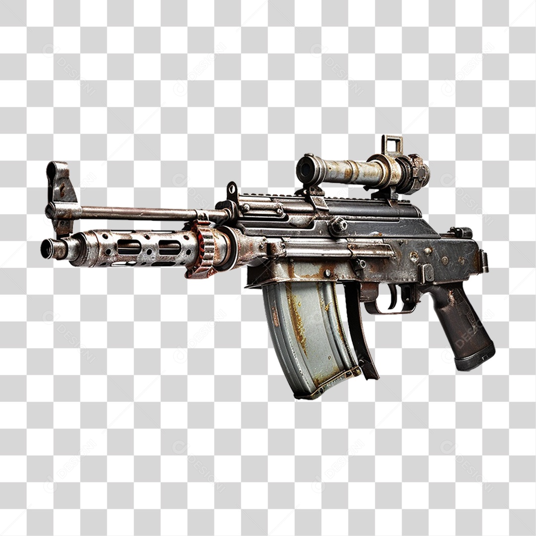 Arma de Fogo Rifle PNG Transparente