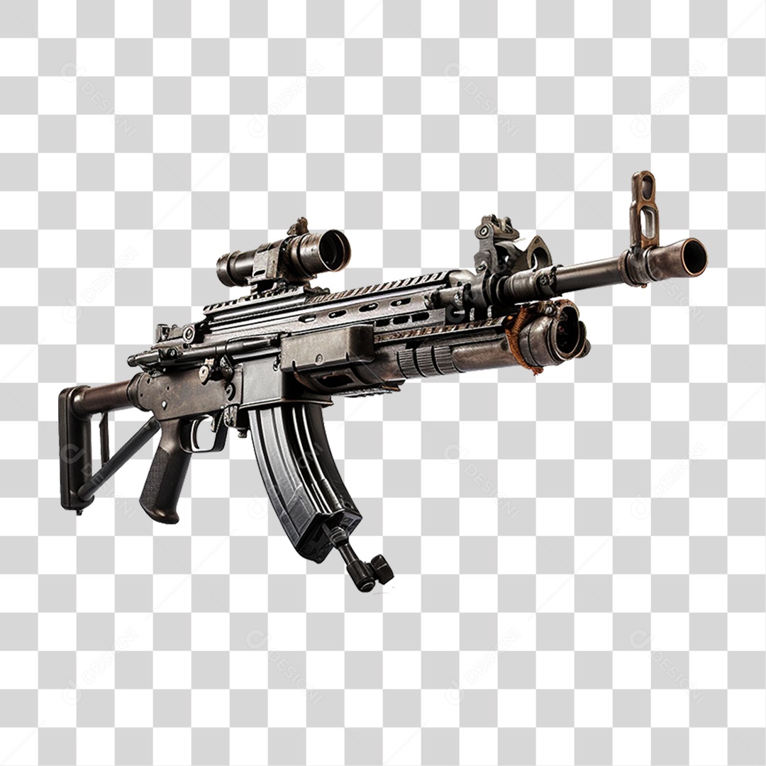Arma de Fogo Rifle PNG Transparente