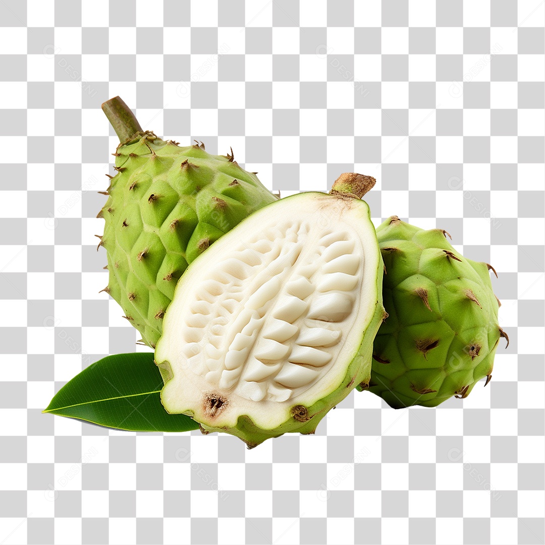 Fruta Graviola PNG Transparente