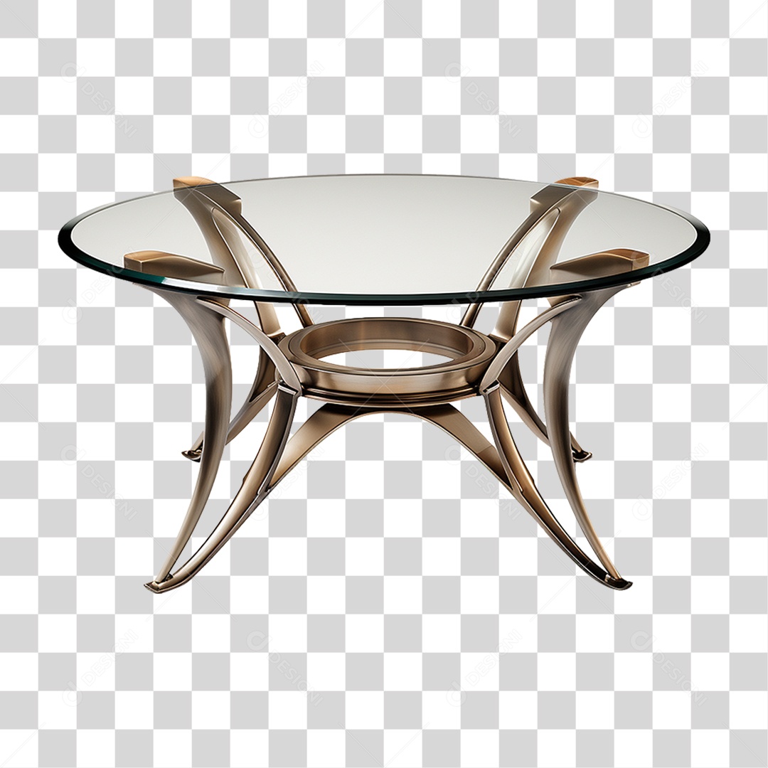 Mesa de Vidro PNG Transparente