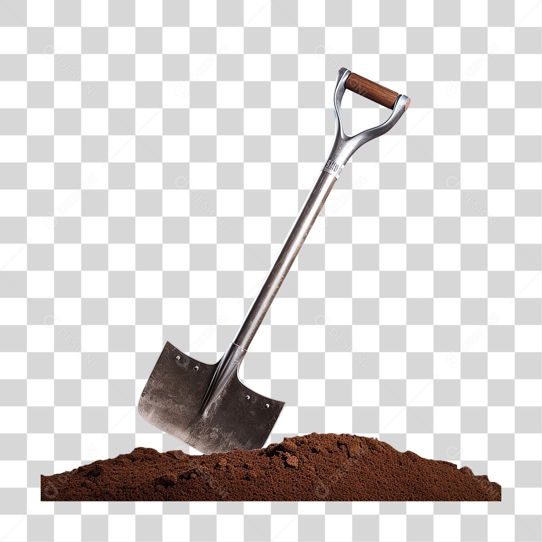 Pá de Metal PNG Transparente