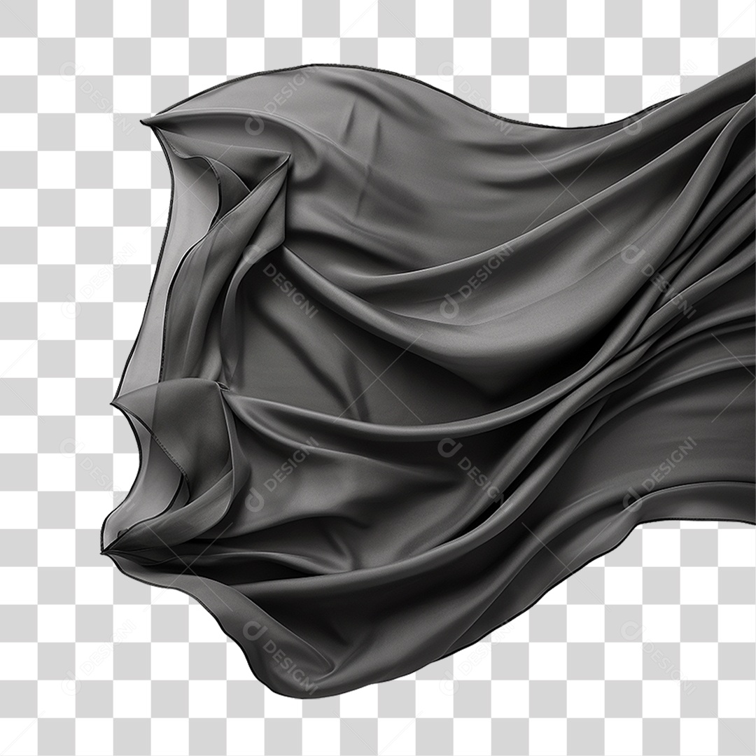 Pano Preto PNG Transparente