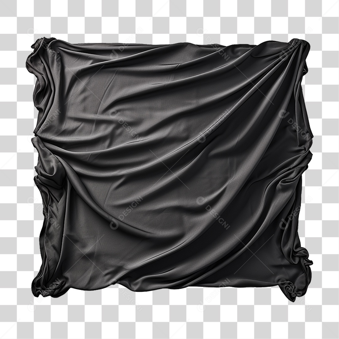 Pano Preto PNG Transparente