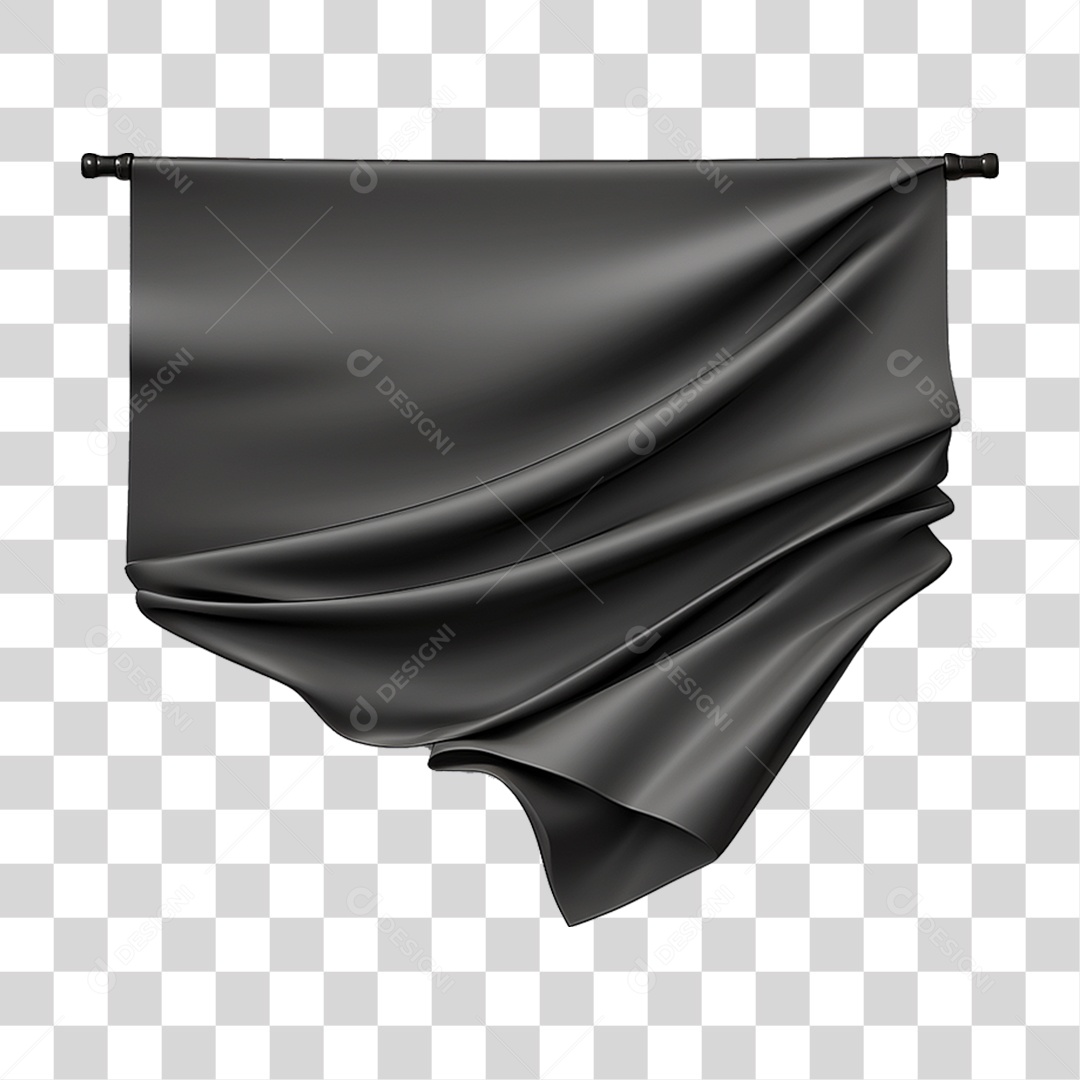 Pano Preto PNG Transparente