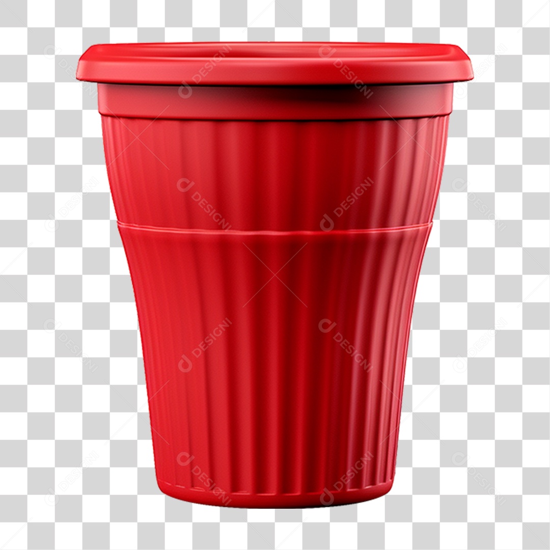Copo Vermelho PNG Transparente