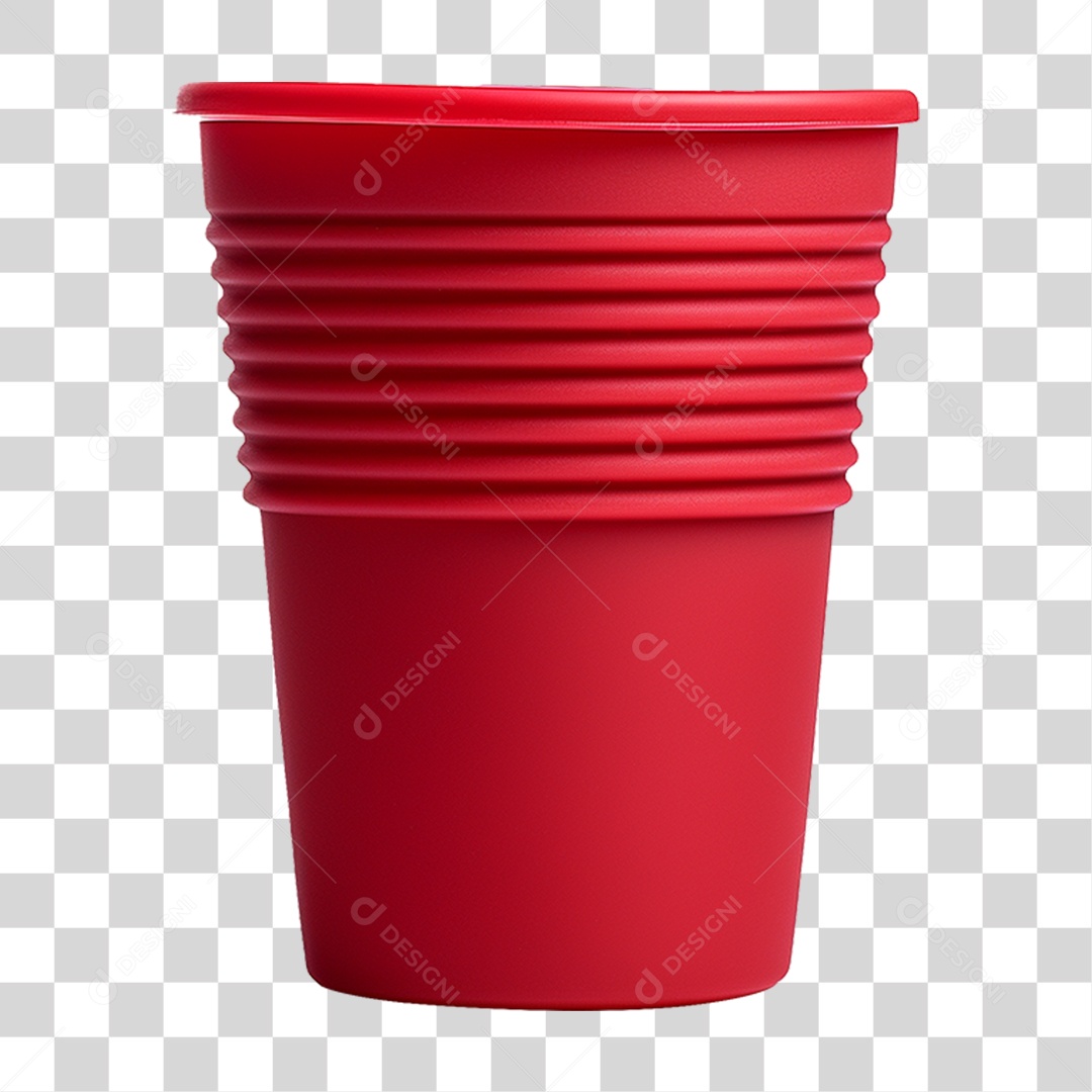 Copo Vermelho PNG Transparente