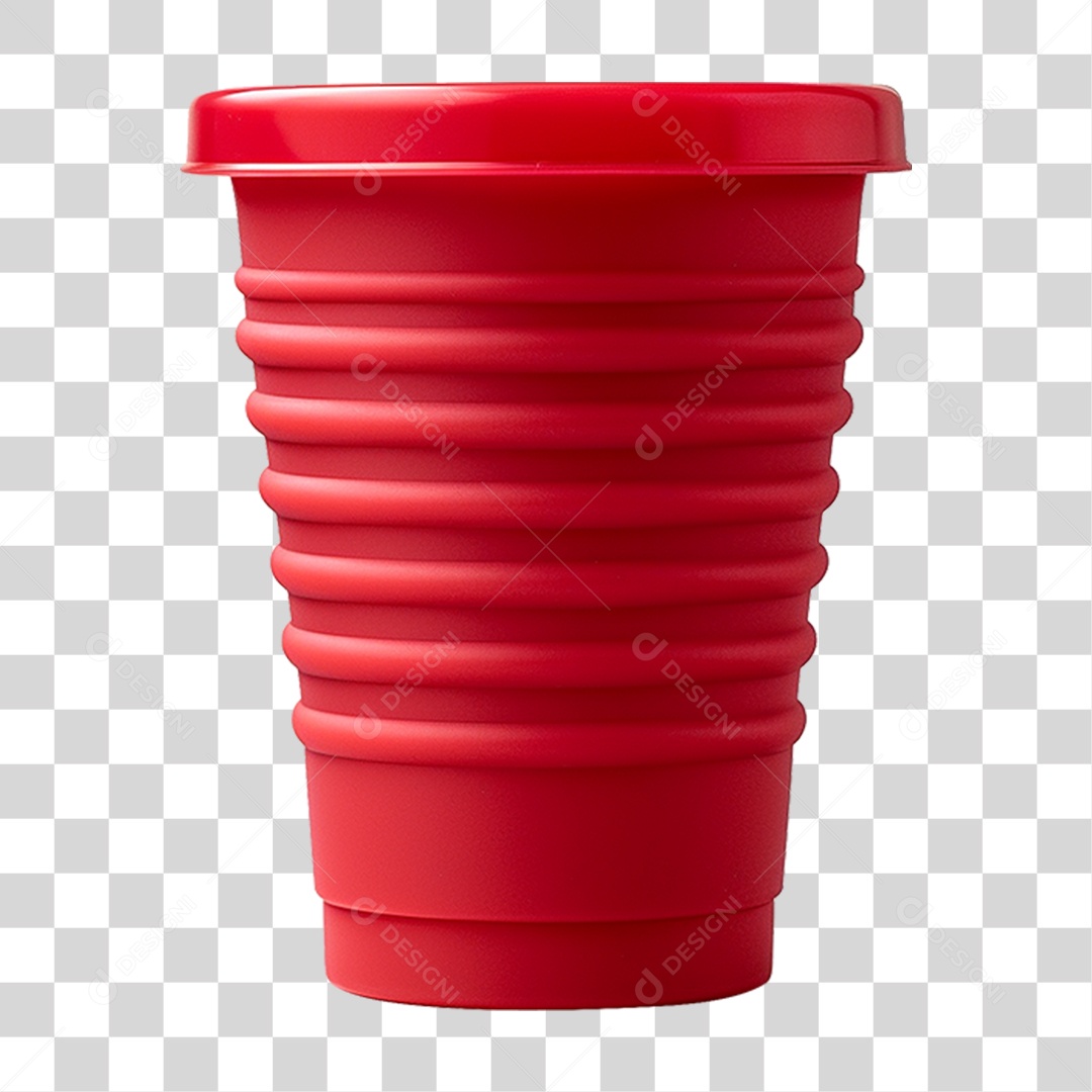 Copo Vermelho PNG Transparente