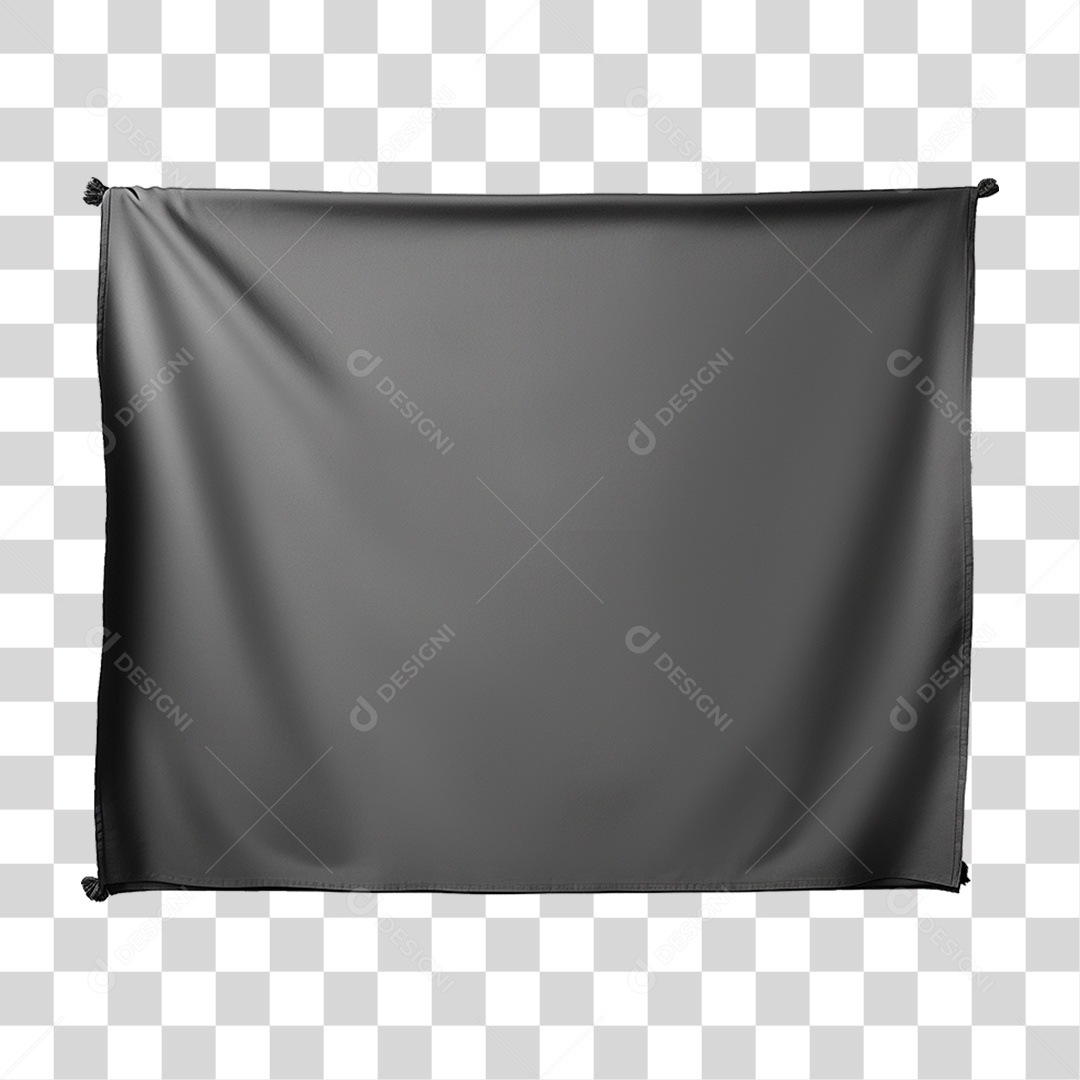 Pano Preto PNG Transparente