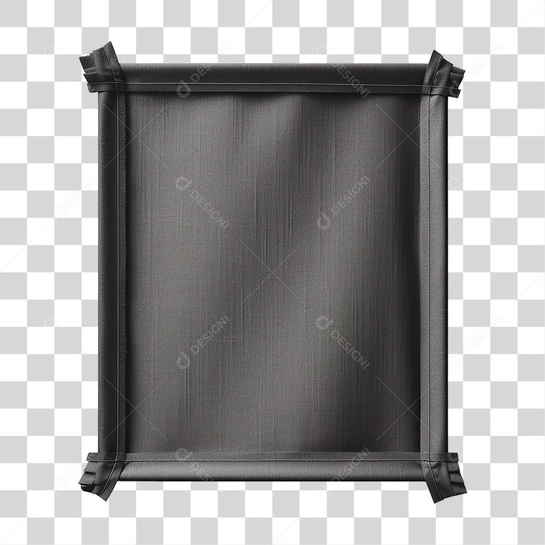 Pano Preto PNG Transparente