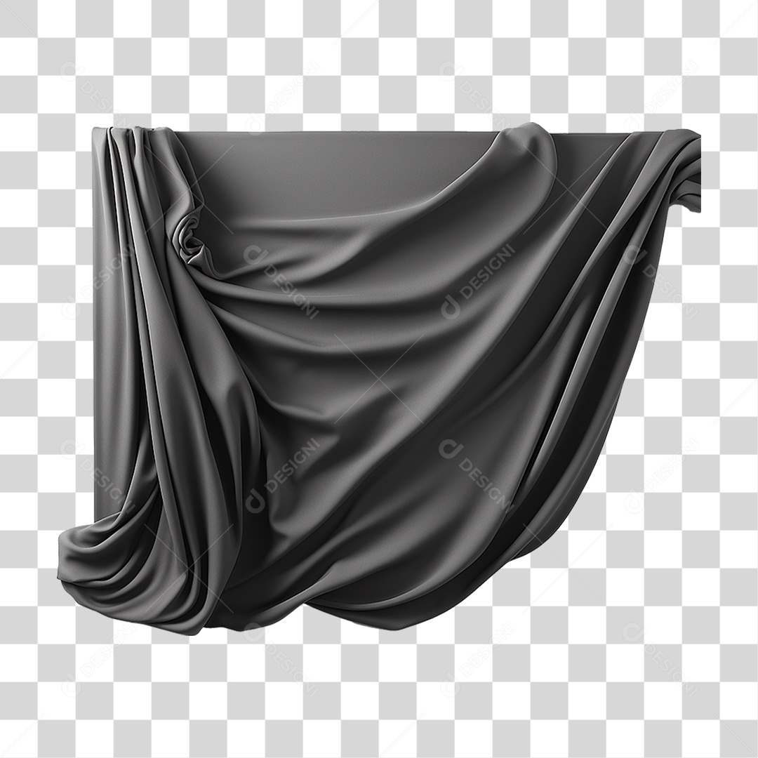 Pano Preto PNG Transparente