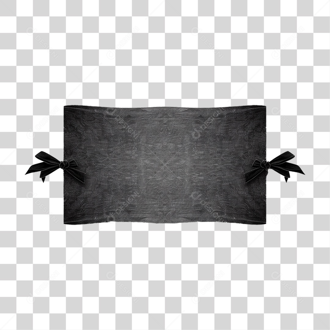 Pano Preto PNG Transparente