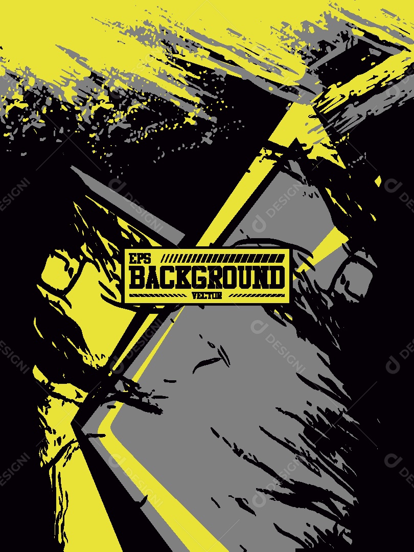 Background com Efeito Amarelo Ilustração Vetor EPS