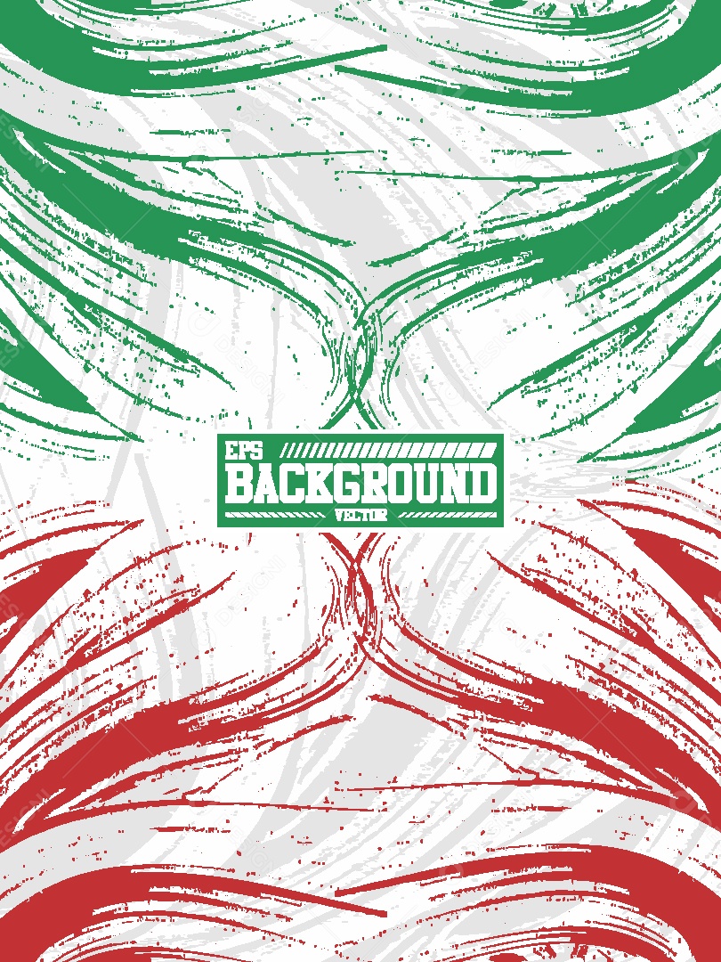 Background com Efeito Verde e Vermelho Ilustração Vetor EPS