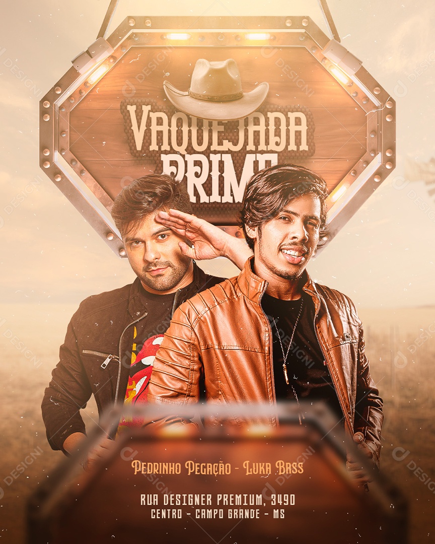 Flyer Story Vaquejada Prime Social Media PSD Editável