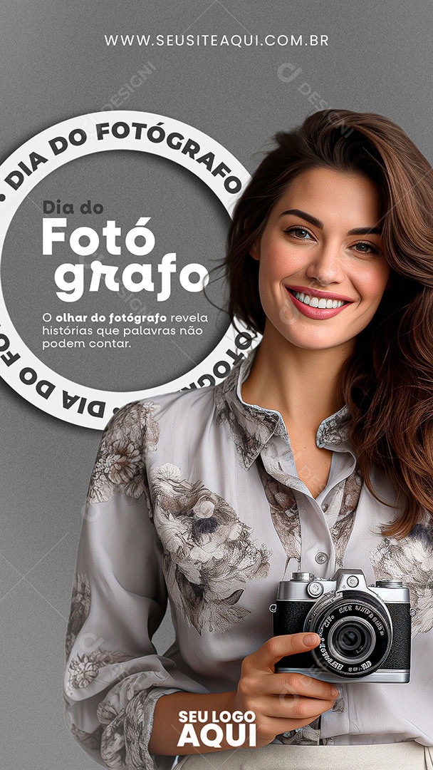 Story Dia Do Fotógrafo 08 De Janeiro Revela Histórias que Palavras não Podem Contar Social Media PSD Editável