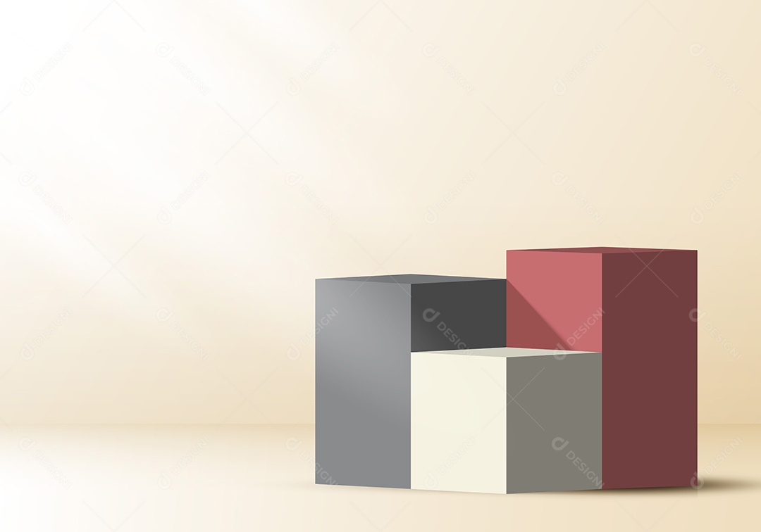 Modelo de Pódio Ilustração Vetor EPS Editável