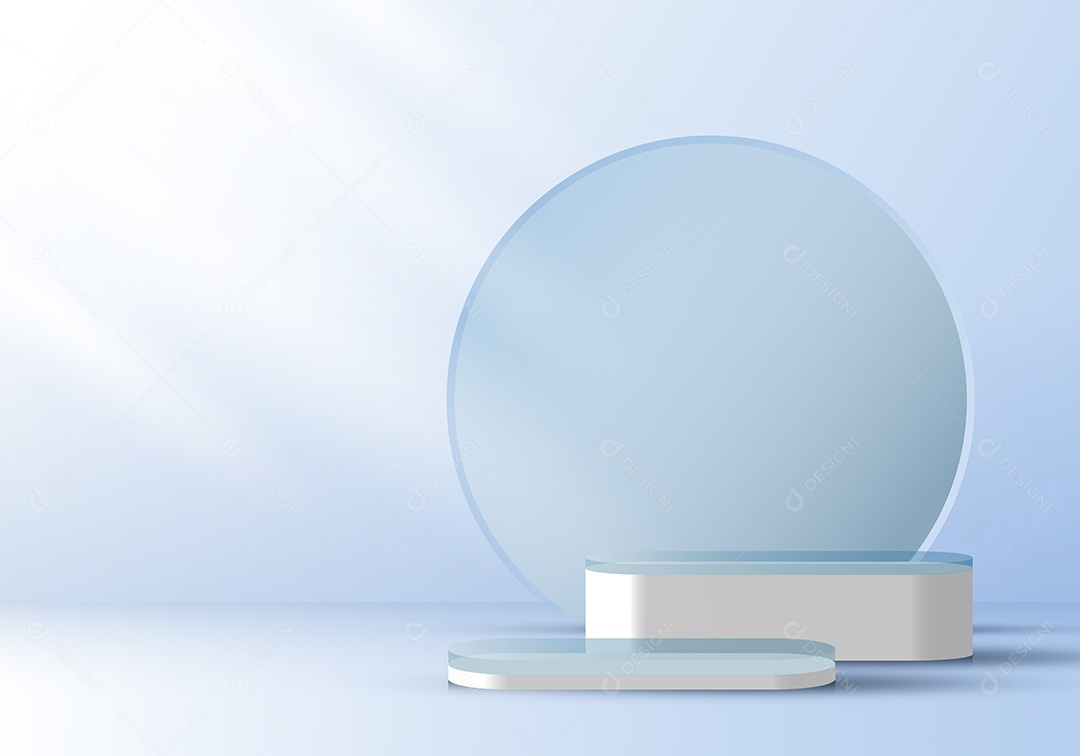 Modelo de Pódio Ilustração Vetor EPS Editável