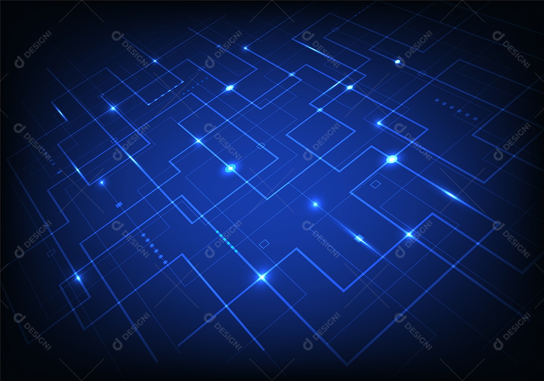 Background Tecnológico Ilustração Vetor EPS