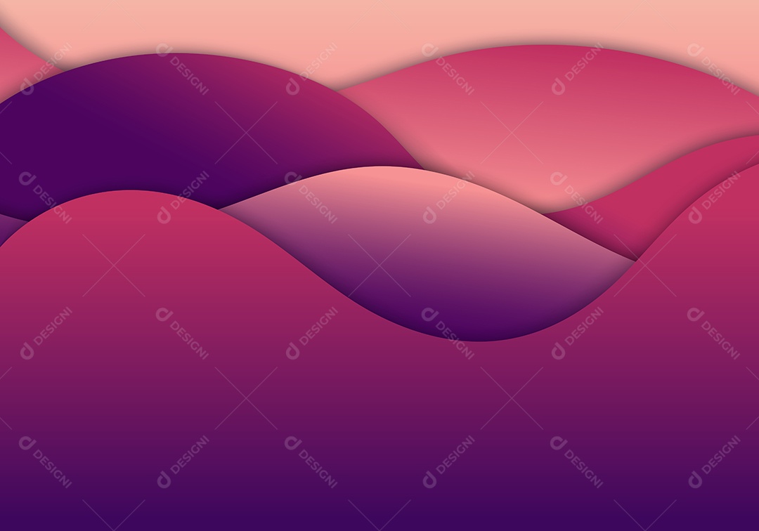 Background Ondulado Ilustração Vetor EPS