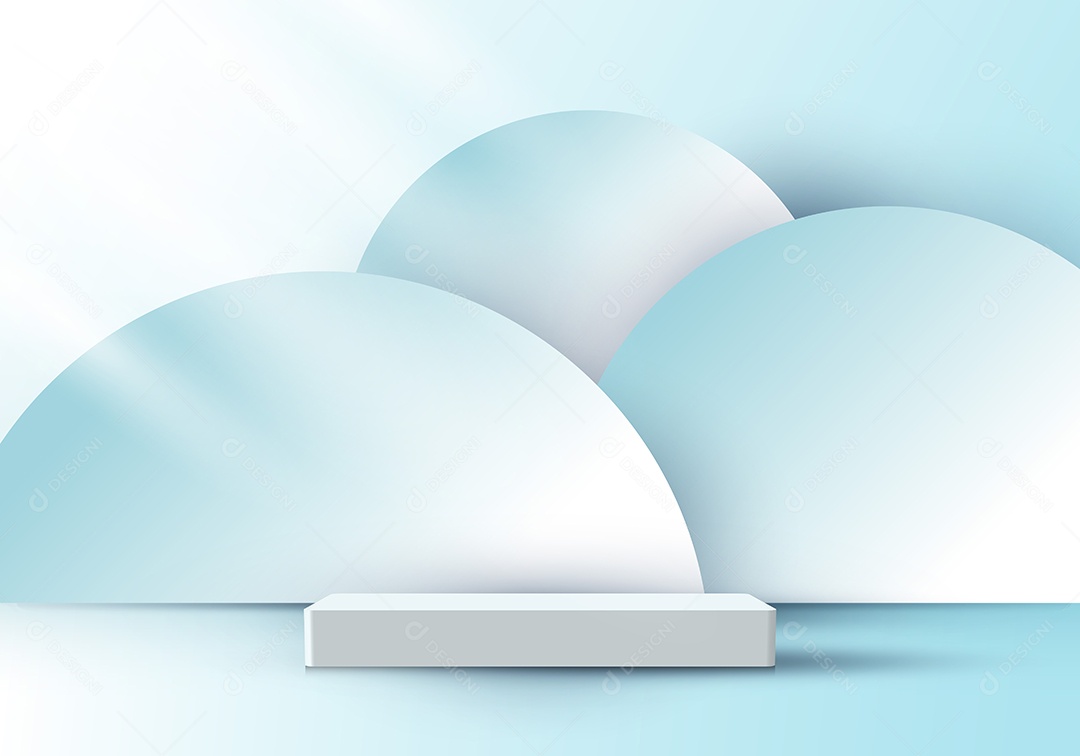 Modelo de Pódio Ilustração Vetor EPS Editável