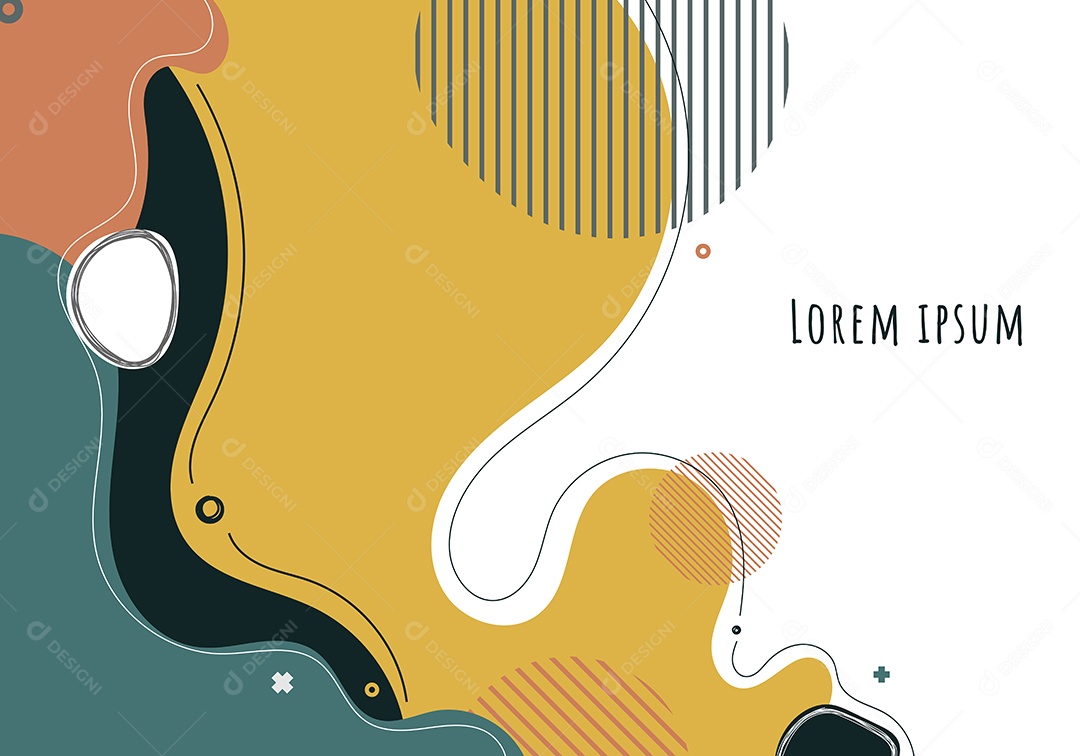 Background Orgânico Ilustração Vetor EPS