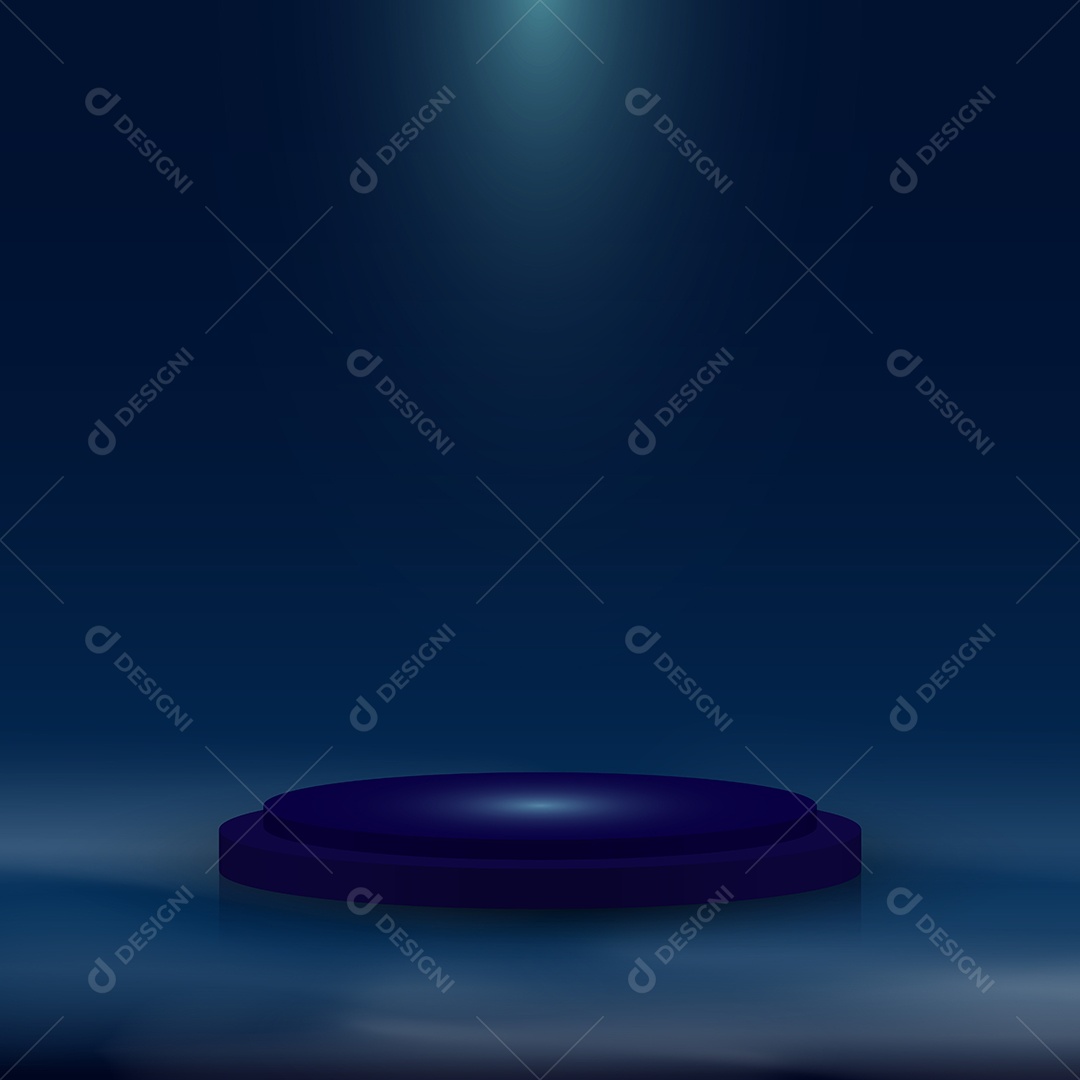 Modelo de Pódio Ilustração Vetor EPS Editável