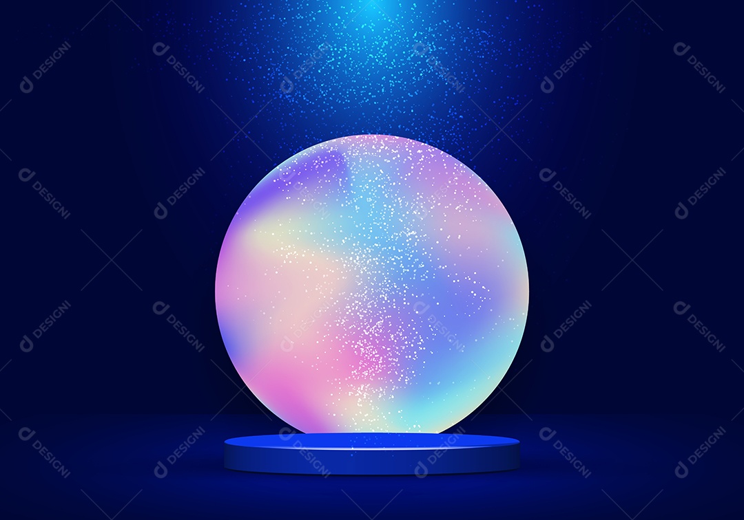 Modelo de Pódio Ilustração Vetor EPS Editável