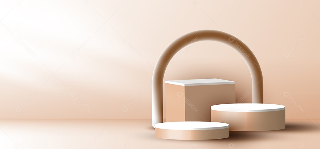 Modelo de Pódio Ilustração Vetor EPS Editável