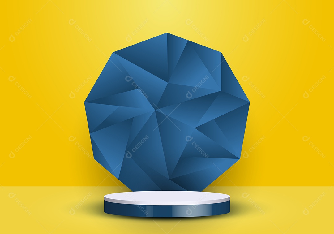 Modelo de Pódio Ilustração Vetor EPS Editável