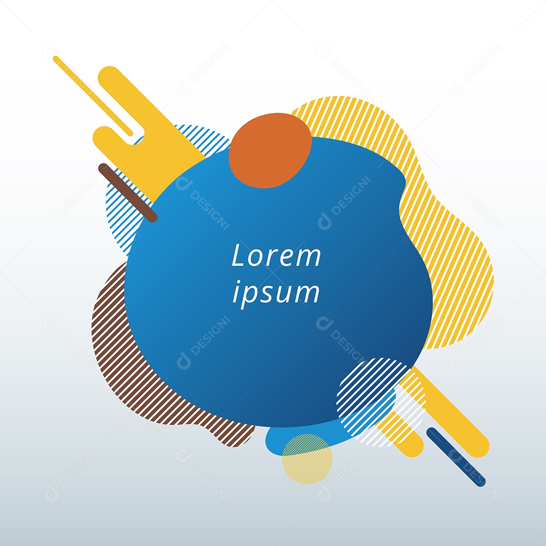 Forma Abstrata Ilustração Vetor EPS